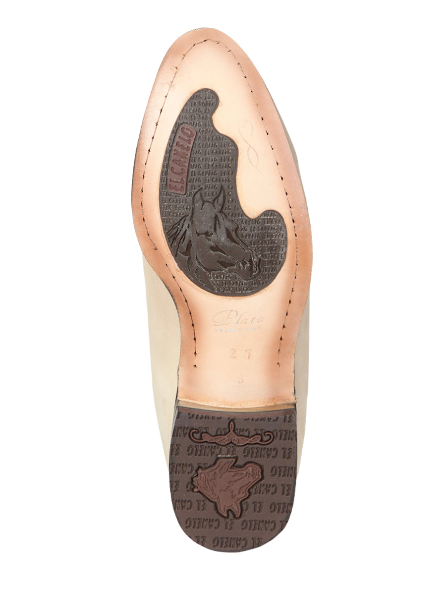 Canelo Charro Boot Suede In Bone 229