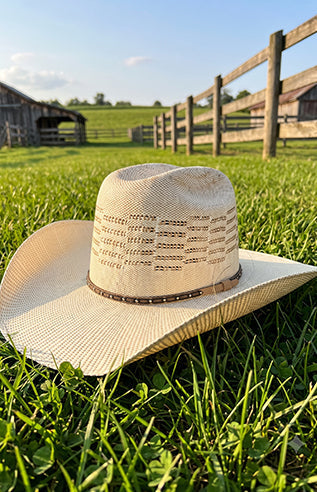 Men's  Palm Straw Western Hat