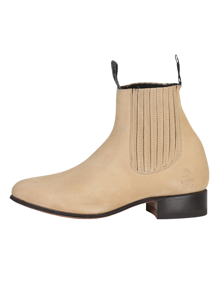 El Canelo - Charro Ankle Boot   - Atlas Sand 228