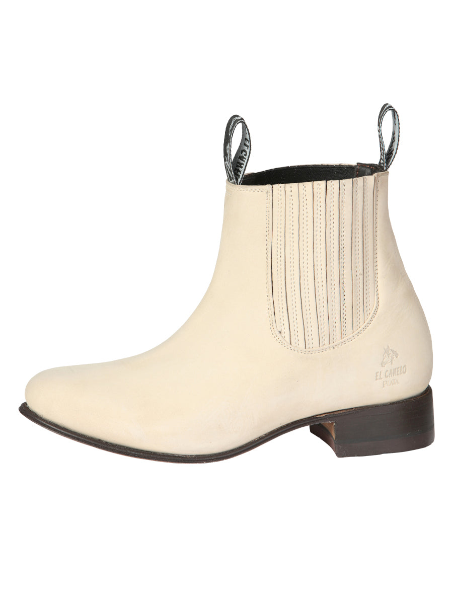 Canelo Charro Boot Suede In Bone 229