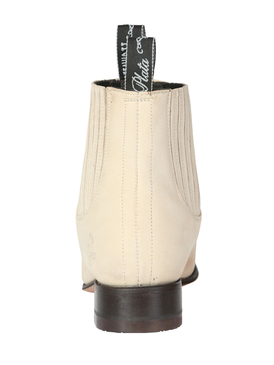 Canelo Charro Boot Suede In Bone 229