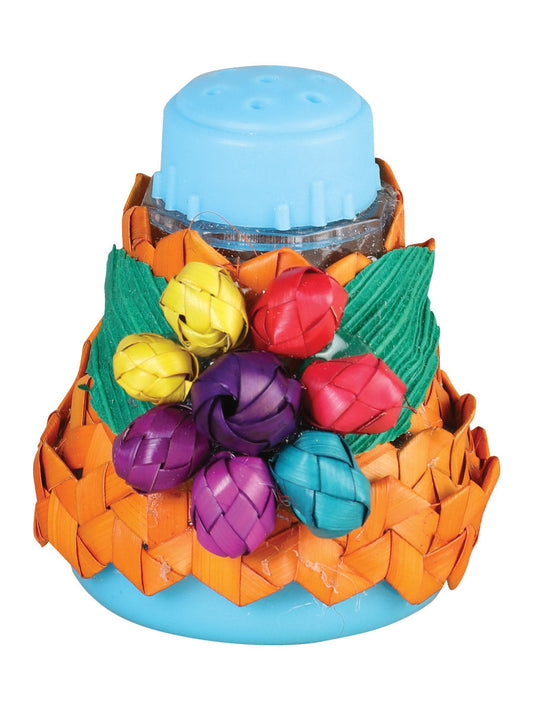 Artisanal Decorative Salt Dispenser 100% Palm Leaf Multicolor  602138